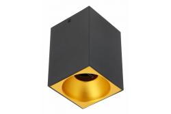 Decor Apparecchio a soffitto TENSA in alluminio 90x90x140 IP20 GU10 quadrato nero 1208964020