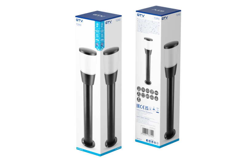 Decor Lampada da giardino TORO-P 50 E27 MAX.15W IP54 AC220-240V 50-60Hz nero per palo 1208964024