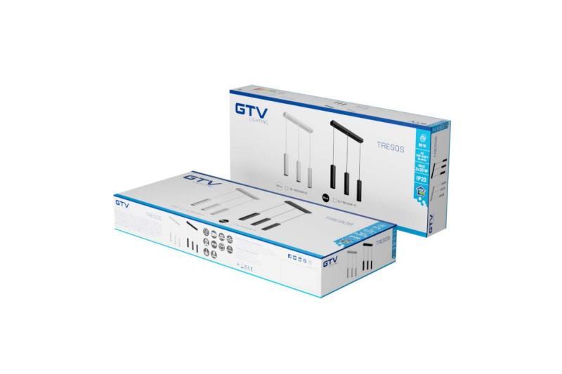 Decor Lampada sospesa TRESOS 3xGU10 in alluminio IP20 max. 3x20W bianca. 1208964029