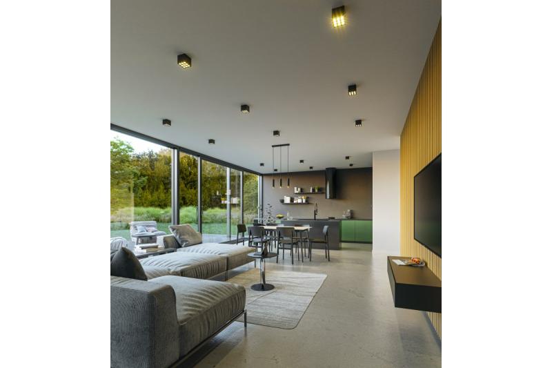 Decor Lampada sospesa TRESOS II 3xGU10 in alluminio IP20 max. 3x20W nera. 1208964030