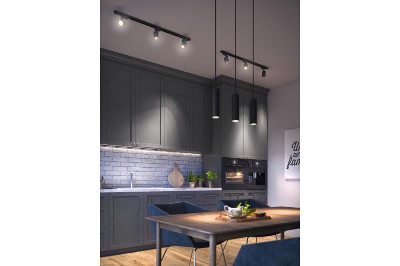 Decor Lampada sospesa TRESOS II 3xGU10 in alluminio IP20 max. 3x20W nera. 1208964030