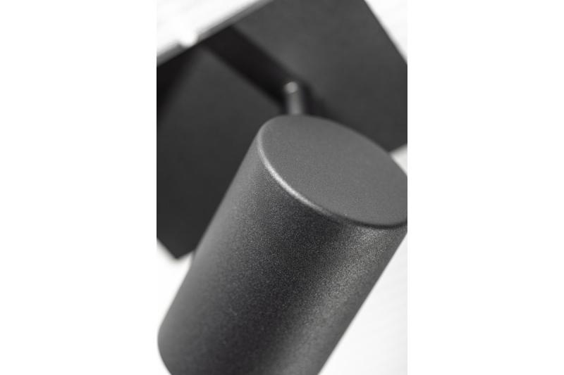 Decor Lampada a soffitto VENETO IP20 max. 20W 1 x GU10 tonda nera 1208964036