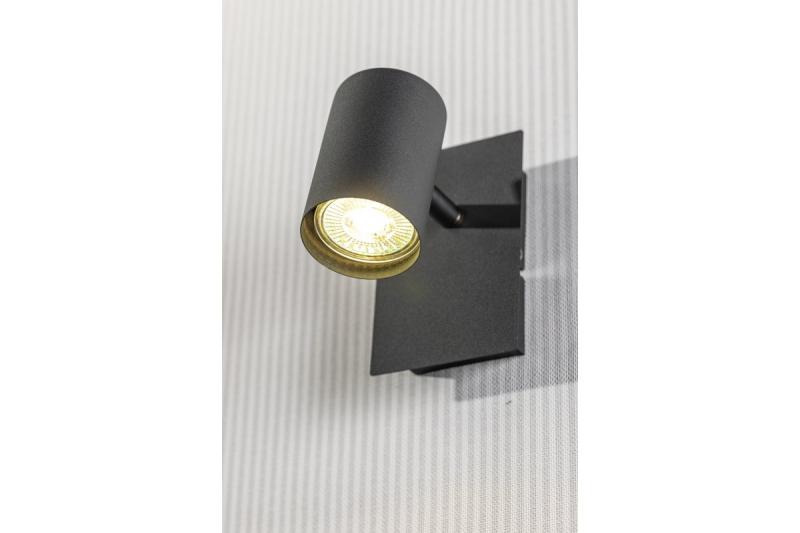 Decor Lampada a soffitto VENETO IP20 max. 20W 1 x GU10 tonda nera 1208964036