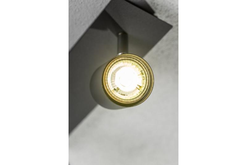 Decor Lampada a soffitto VENETO IP20 max. 20W 2 x GU10 tonda nera 1208964038