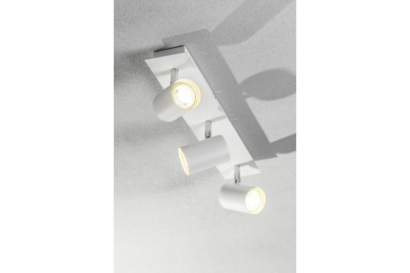 Decor Lampada a soffitto VENETO IP20 max. 20W 3 x GU10 bianco rotondo 1208964039