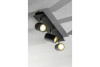 Ceiling luminaire VENETO, IP20, max. 20W, 3 x GU10, round, black