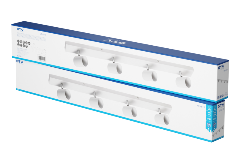 Decor Lampada a soffitto VENETO IP20 max. 20W 4 x GU10 bianco rotondo 1208964041