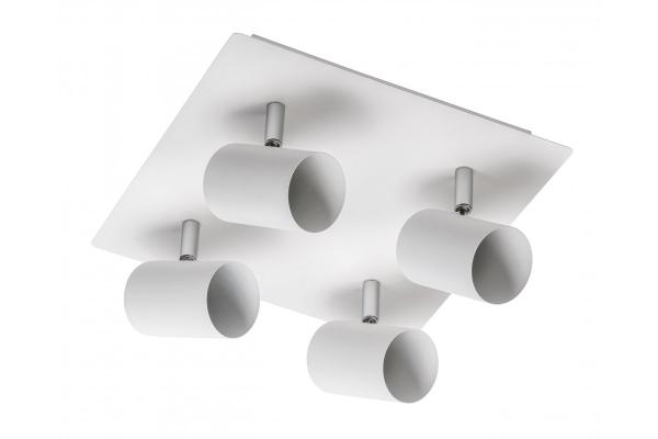 Decor Lampada a soffitto VENETO IP20 max. 20W 4 x GU10 rotonda/quadrata bianca 1208964045