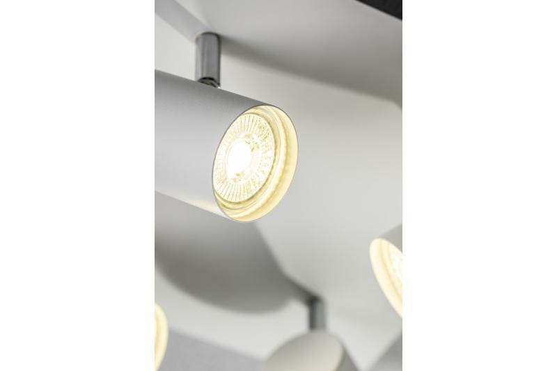 Decor Lampada a soffitto VENETO IP20 max. 20W 4 x GU10 rotonda/quadrata bianca 1208964045