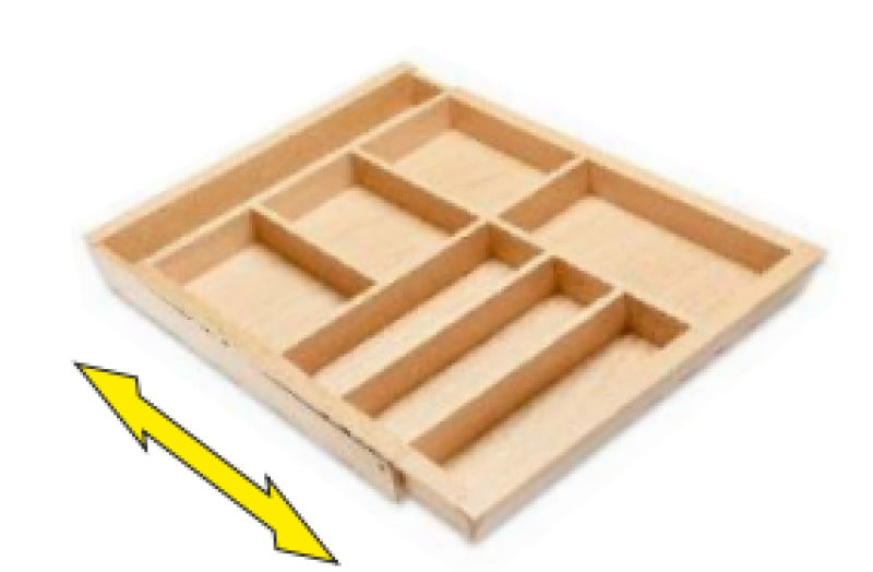 Decor Cutle Portaposate Cucina Regolabile Inserto per Armadi da 600-1000mm 1208966291