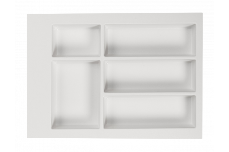 Decor Cutle Portaposate Inserto per Cassetto da Cucina 400 Bianco 1208966373