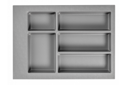 Decor Cutle Vassoi per posate Inserti per cassetto della cucina 400 Antracite 1208966374