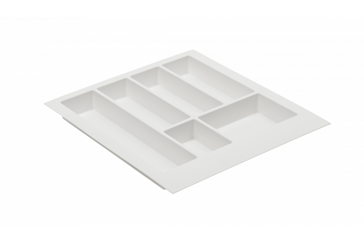 Decor Cutle Vassoi per Posate Inserto per Cassetto da Cucina 500 Bianco 1208966375 - Productafbeelding