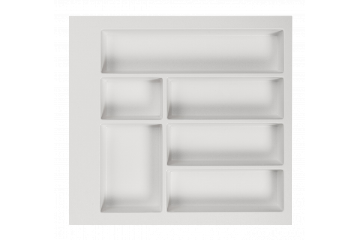 Decor Cutle Vassoi per Posate Inserto per Cassetto da Cucina 500 Bianco 1208966375 - Productafbeelding 2