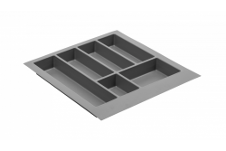 Decor Cutle Vassoi Portaposate per Cassetto da Cucina 500 Antracite 1208966376