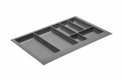 Decor Cutle Vassoi Portaposate Insetto per Cassetto da Cucina 800 Antracite 1208966380