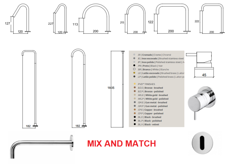 Waterevolution Flow Sensore a incasso ad infrarossi a batteria oro chiaro spazzolato T118EBWGE