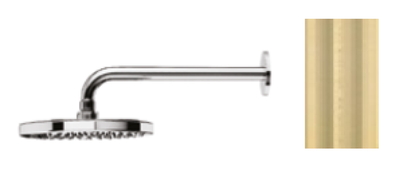 Waterevolution Flow hoofddouche 250mm met muuraansluiting PVD Light Gold T164125WGE

in het Italiaans wordt:

Soffione doccia Waterevolution Flow 250mm con attacco a muro PVD Light Gold T1641