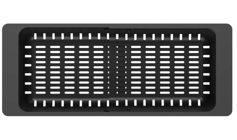 Quadri nero regolabile cestello di scarico 320/460 x 185mm per lavelli 1208967541