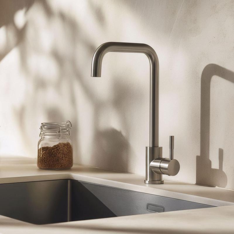 Pure.Sink Elite Steel Pure rubinetto da cucina in acciaio inox PS8010-02.