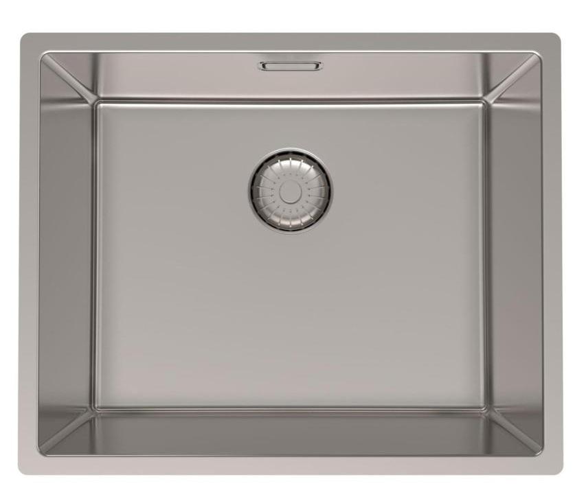 Pure.Sink Prestige lavello in acciaio inossidabile 50x40 cm raggio 10 mm montaggio sottotop, filo top e incasso PPG5040-02 - Productafbeelding
