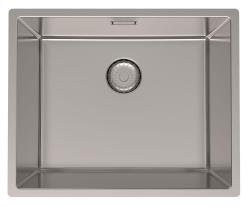 Pure.Sink Prestige lavello in acciaio inossidabile 50x40 cm raggio 10 mm montaggio sottotop, filo top e incasso PPG5040-02