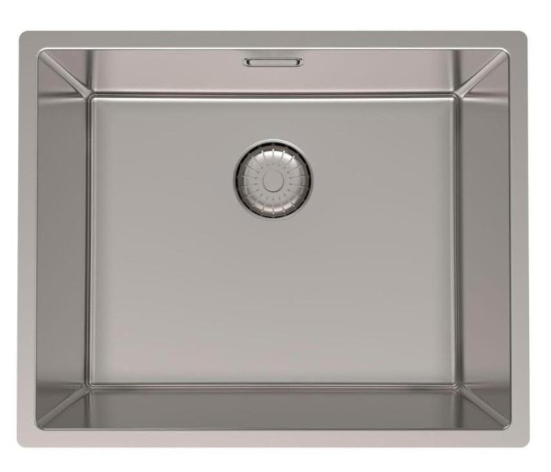 Pure.Sink Prestige lavello in acciaio inossidabile 50x40 cm raggio 10 mm montaggio sottotop, filo top e incasso PPG5040-02