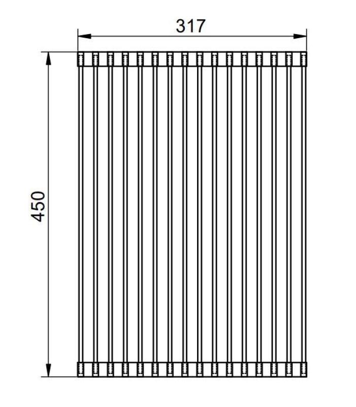 Pure.Sink Prestige tappetino arrotolabile per lavello acciaio inox PPGRM40-02
