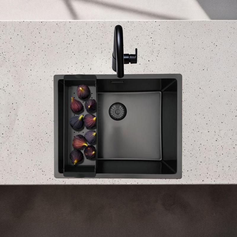 Pure.Sink Prestige vaschetta per lavello Gun Metal PPGCL40-61