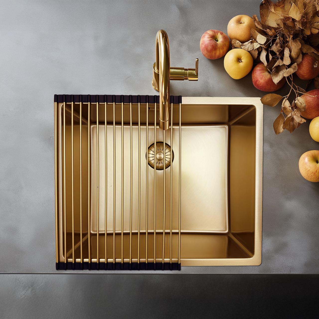 Pure.Sink Prestige tappetino per lavello Oro PPGRM40-60 - Productafbeelding 2