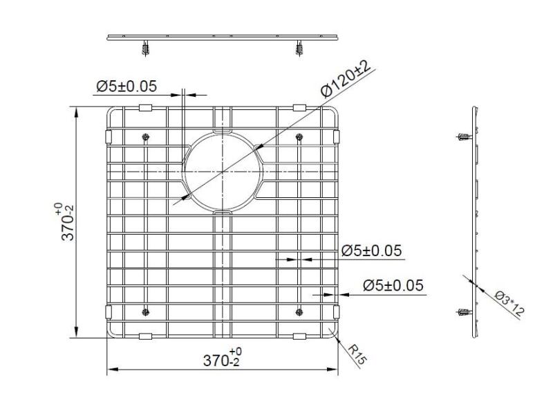 Pure.Sink Prestige ripiano inferiore 40 Oro PPGGD40-60