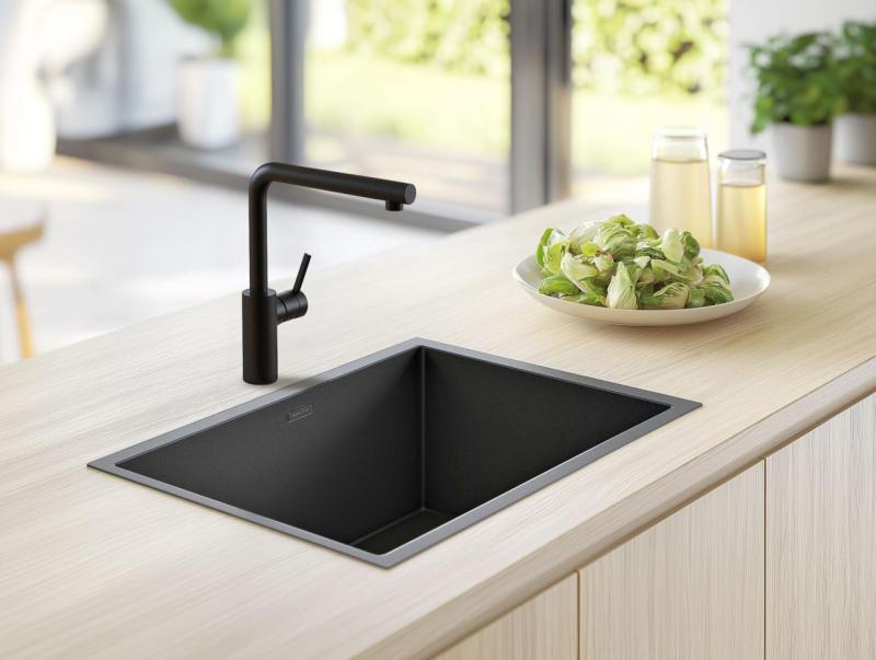 Pure.Sink Elite Steel Spark rubinetto da cucina Nero Opaco PS8040-10