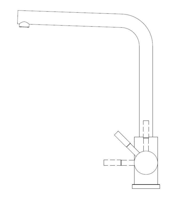 Pure.Sink Elite Steel Spark rubinetto da cucina PVD Gun Metal PS8040-61