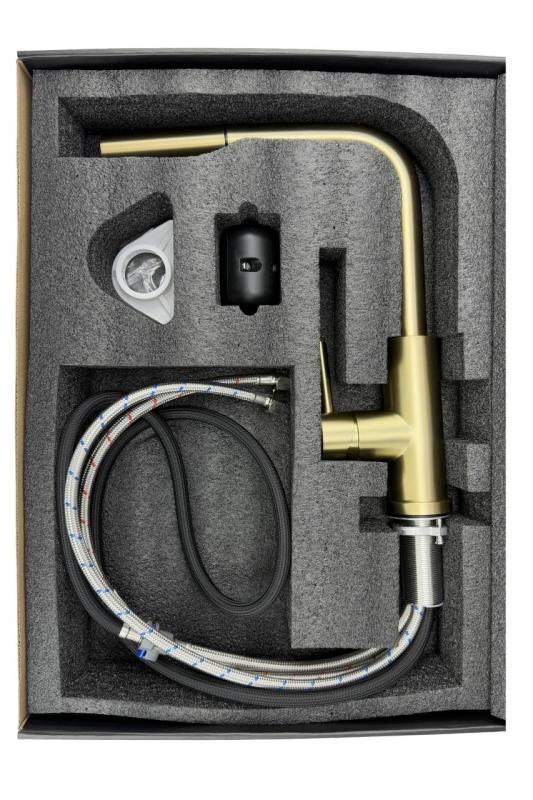 Pure.Sink Elite Steel Spark-S rubinetto da cucina PVD Gun Metal con bocca estraibile PS8041-61