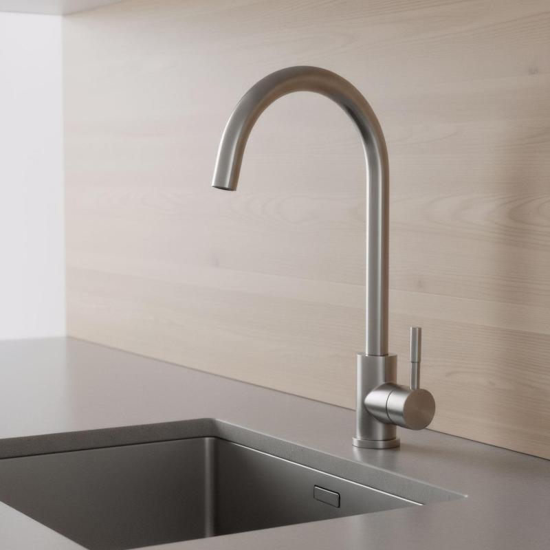 Pure.Sink Elite Steel Stream rubinetto da cucina in acciaio inossidabile PS8044-02