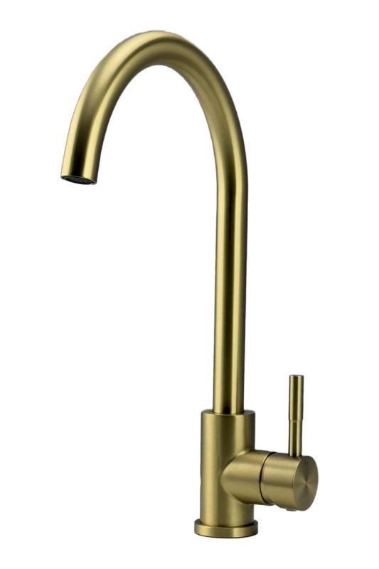 Rubinetto da cucina Pure.Sink Elite Steel Stream in acciaio PVD oro spazzolato PS8044-6