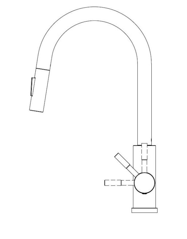 Pure.Sink Elite Steel Stream-S rubinetto da cucina Nero opaco con doccetta estraibile PS8045-10