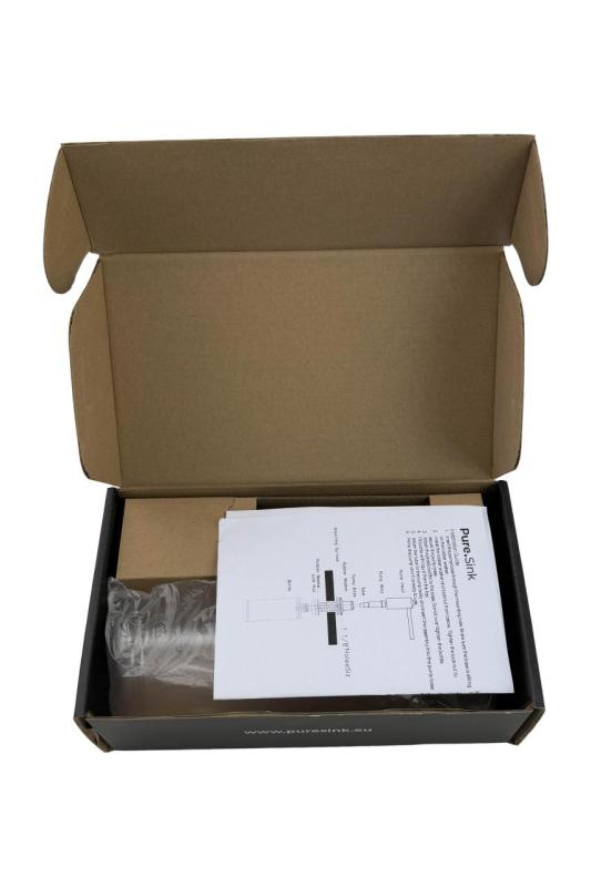 Pure.Sink Elite Steel Shine incasso dispenser per sapone in acciaio inossidabile, ricaricabile dall'alto PS9010-02.