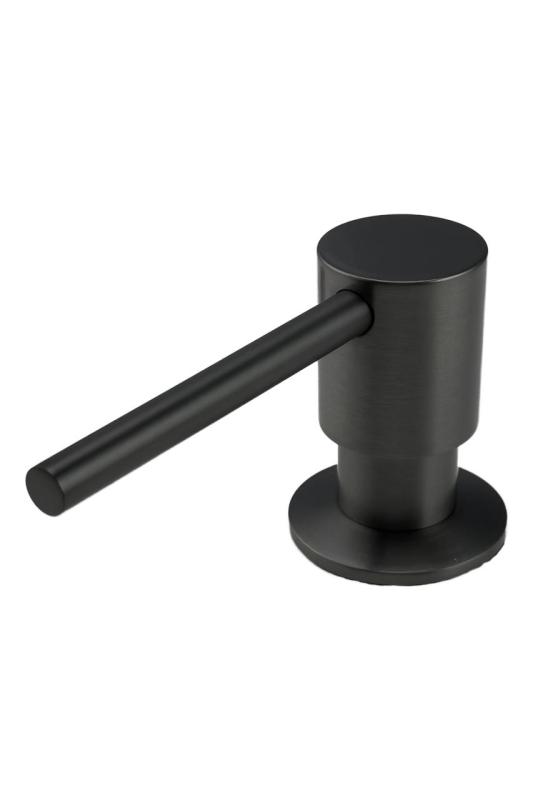 Distributore di sapone da incasso Pure.Sink Elite Steel Shine, ricaricabile dall'alto, Gun metal PVD, modello PS9010-61