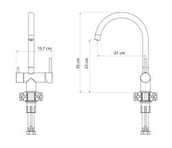 Quadri Leichester Rubinetto da cucina in acciaio inox a 3 vie con un collegamento extra per acqua filtrata 1208967668