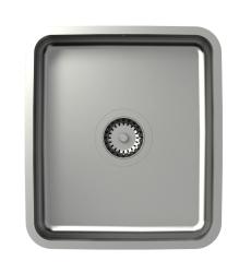 Aquadesign Oxford Lavello in Acciaio Inox 35x40cm Sottopiano con Tappo in Acciaio Inox - 1208967761