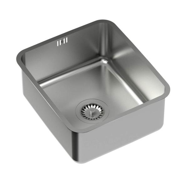 Aquadesign Oxford Lavello in Acciaio Inox 35x40cm Sottopiano con Tappo in Acciaio Inox - 1208967761