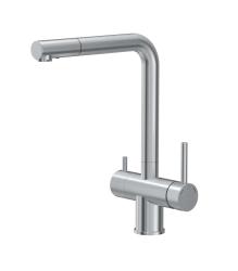Quadri Ellesmere Rubinetto da cucina in acciaio inox a 3 vie con collegamento extra per acqua filtrata 1208967782