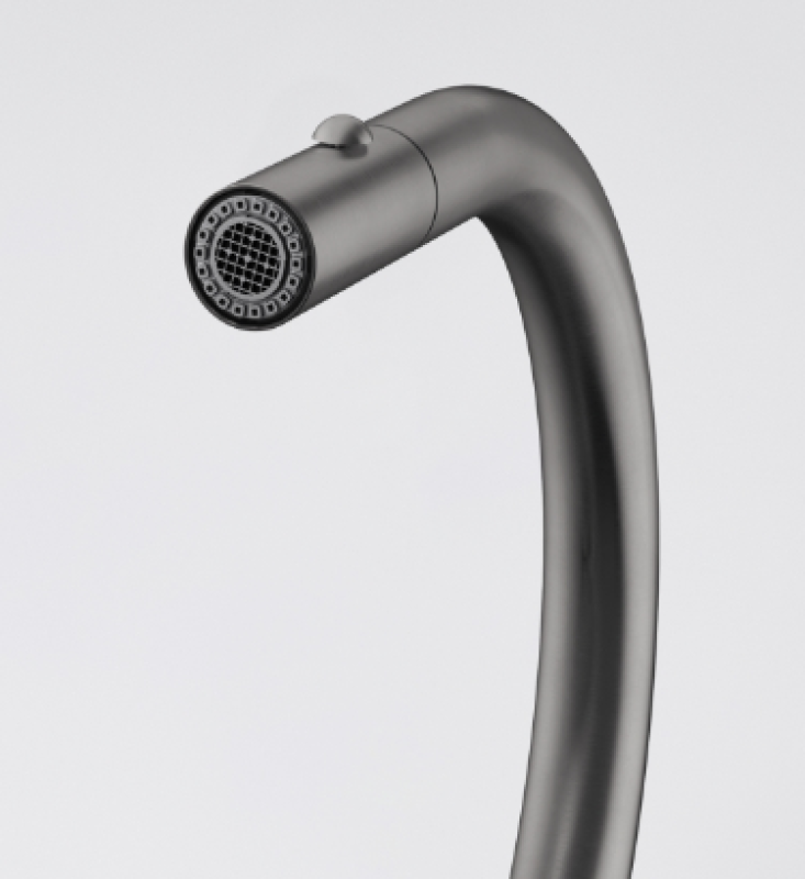 Franke Mythos Masterpiece Rubinetto da Cucina Antracite con Bocca a J e Doccetta Estraibile - 115.0711.555