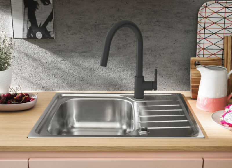 Franke Lina Rubinetto da Cucina Onyx con Doccetta Estraibile 115.0626.055