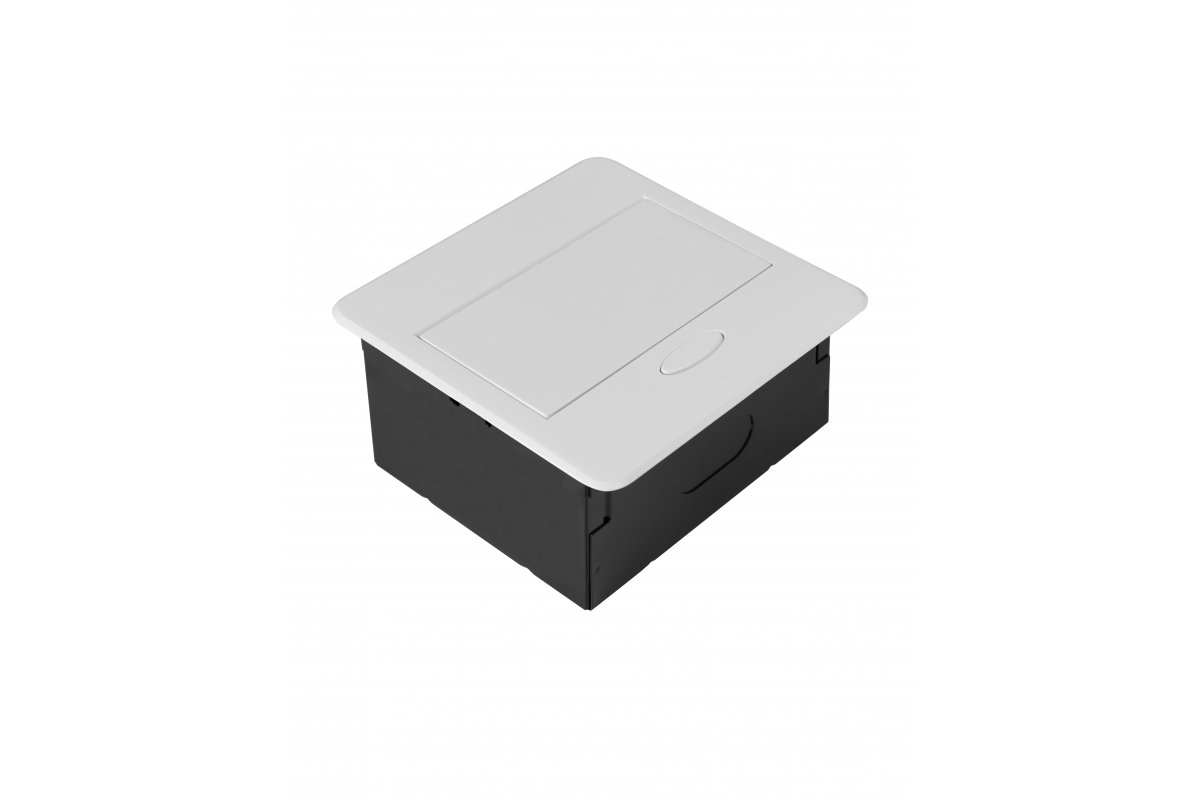 AVARO Presa da incasso per mobili, 1x Presa francese, USB A+C, Cavo 1.5m, Bianco - Productafbeelding