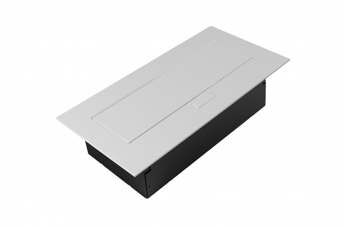 Presa per mobili 2x presa con messa a terra, USB A+C, cavo di alimentazione con spina, bianco - Productafbeelding