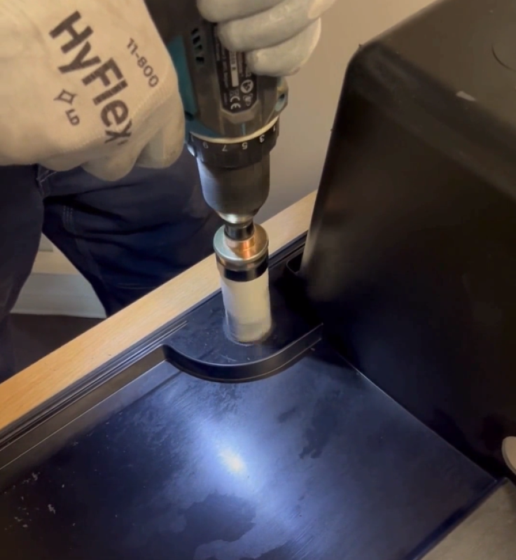 Set di seghe a tazza in acciaio al carbonio Hoegert, 14 pezzi.