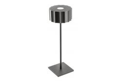 Lampada da tavolo a LED AZELIA, 2,5W, 200lm, DC 5V, 1A, 4000 K, batteria 4000 mAh, dimmerabile, nera