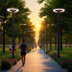 Lampione stradale e da parco ORLANDO, LED, 100W, 10000lm, 4000K, AC180-250V, IP65, 5y